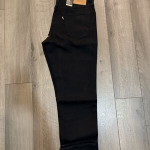 Levi's Black 541 Athletic Taper Jeans with Leather Patch